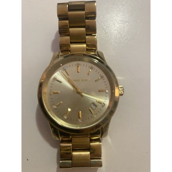 Michael Kors MK5160 Women's Gold Stainless Steel Analog Dial Quartz Watch JK406 - Picture 7 of 8